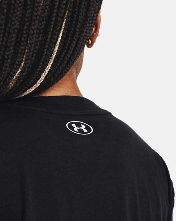 Camiseta de manga corta UA Collegiate Crop para mujer, Black, pdpMainDesktop image number 3